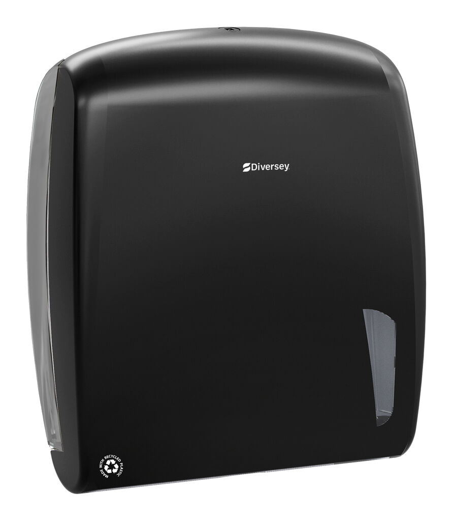 Z-Fold Hand Towel Dispenser Black PCR 1st